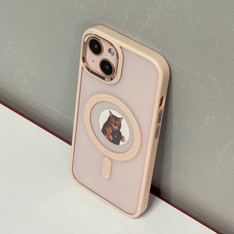 Чохол Crystal case with MagSafe для iPhone 13 (Pink)